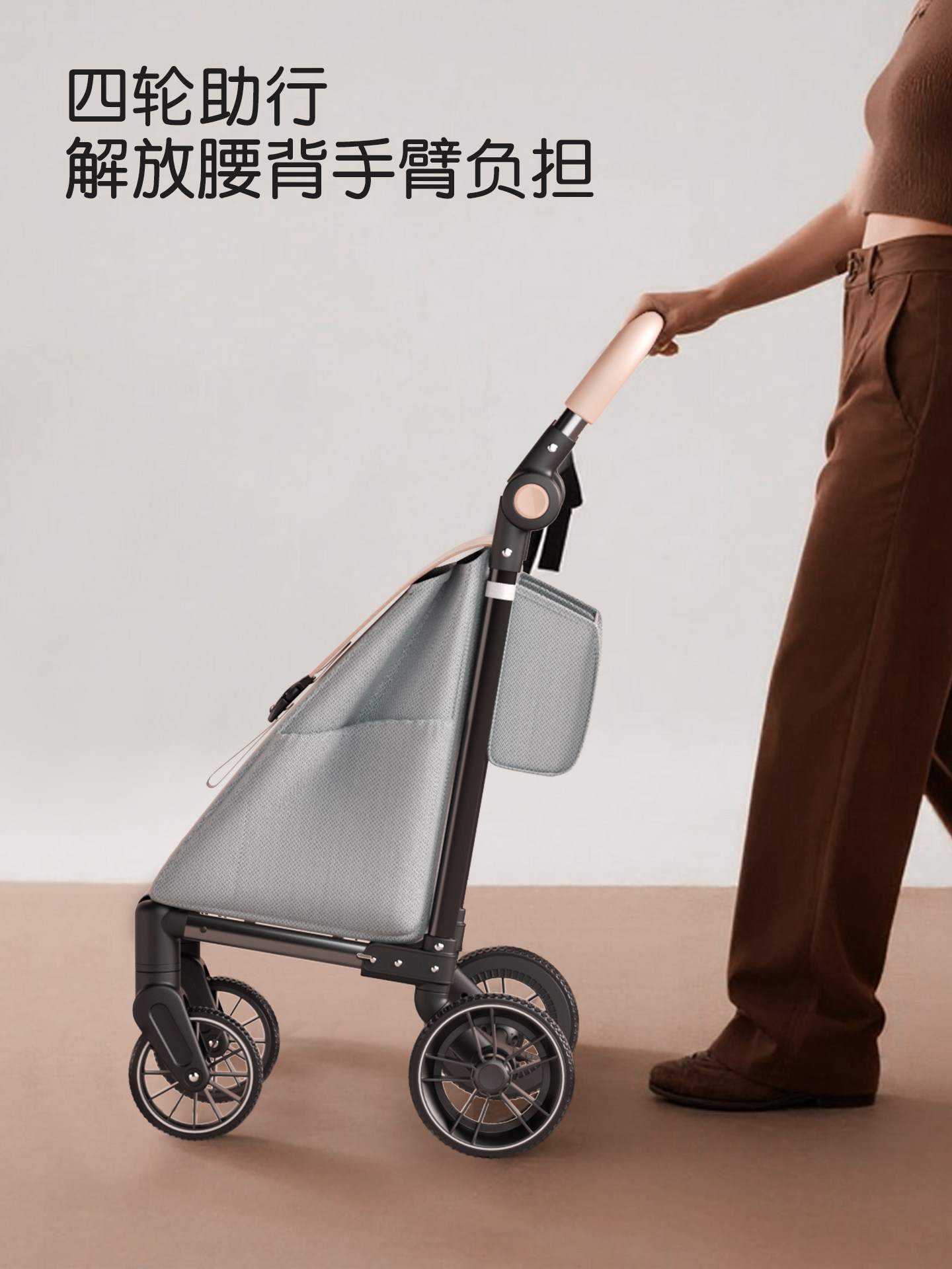 新款买菜小拉车购物车手推车可折叠便携轻便家用拉杆四轮万向轮