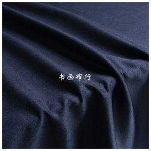 双面羊绒一等品柔软细腻垂感藏青色时装大衣外套设计师