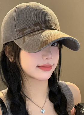 新款大头围显脸小棒球帽女士气质百搭高级感鸭舌帽户外出行遮阳帽