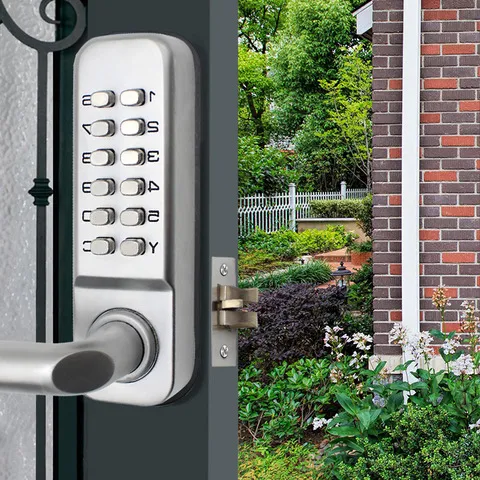 密码锁按键机械庭院数字大门出租屋二代数字五金乐朗