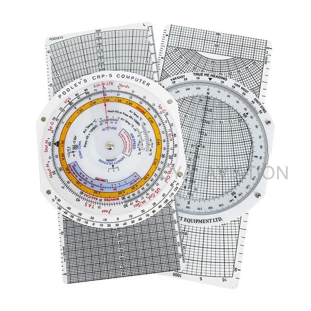 POOLEYS 飞行计算尺 民航通用向量尺 领航计算尺CRP-5