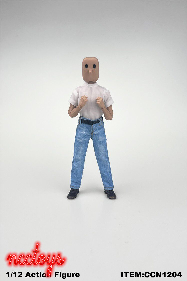 1/12 6寸兵人人偶牛仔裤 CCN1204 方大头素体NW GW 素体适用款