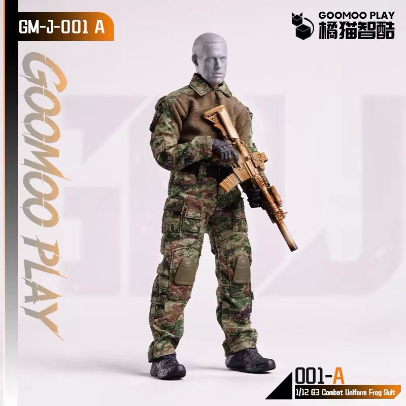 现货 橘猫智酷 1/12 G3作战服蛙服 GM-J-001 6寸兵人军事服装包