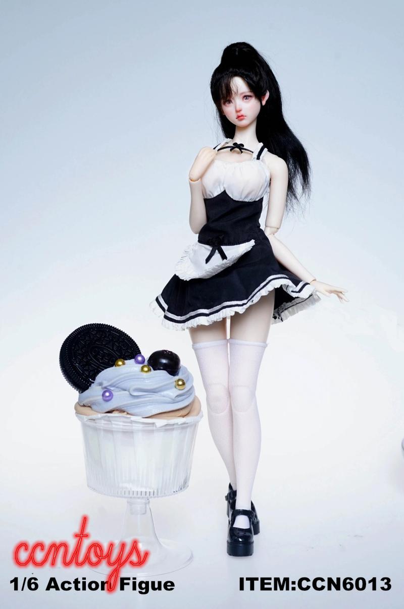 现货 1/6 CCN6013 性感 女仆装女佣服套装套 适合包胶女素体
