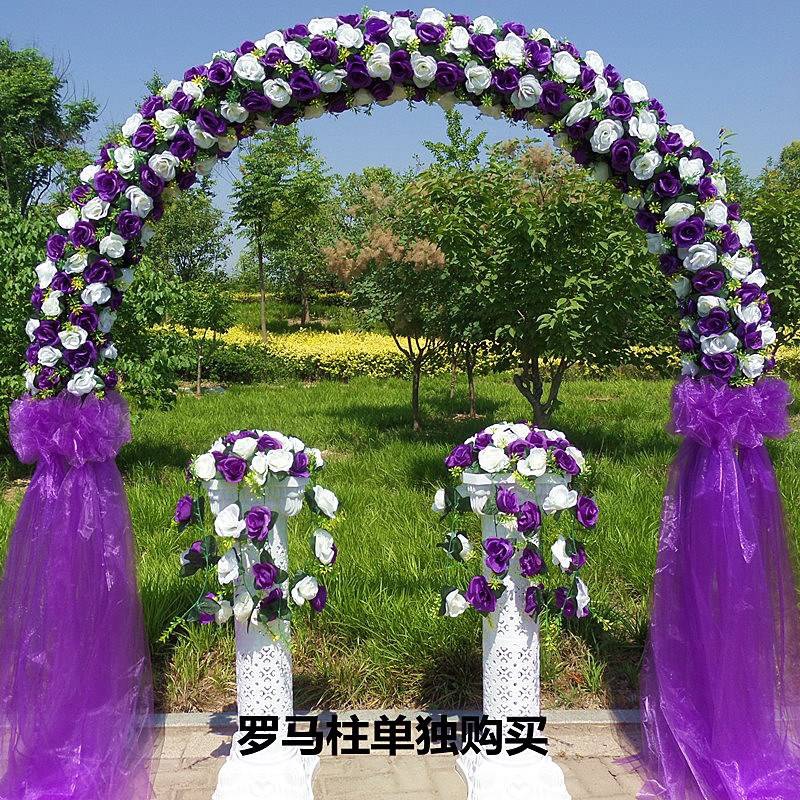 婚庆花门绢花拱门花架开业店庆花拱门结婚礼花门拱门