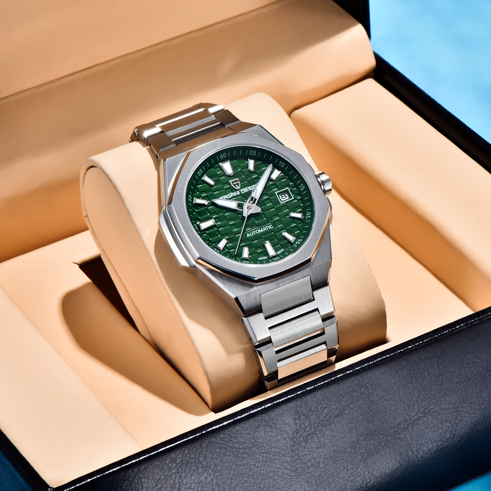 全自动机械镂空日历夜光腕表