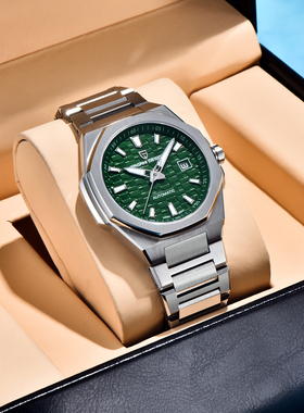 伯佳尼PAGANI DESIGN男士新款全自动机械镂空日历夜光腕表PDYS023