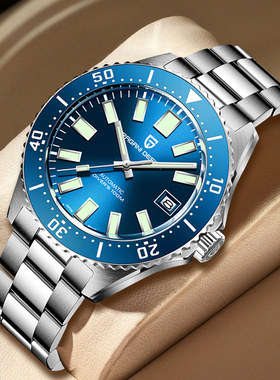 PAGANI DESIGN男士全自动进口机芯陀飞轮机械表镂空夜光防水腕表