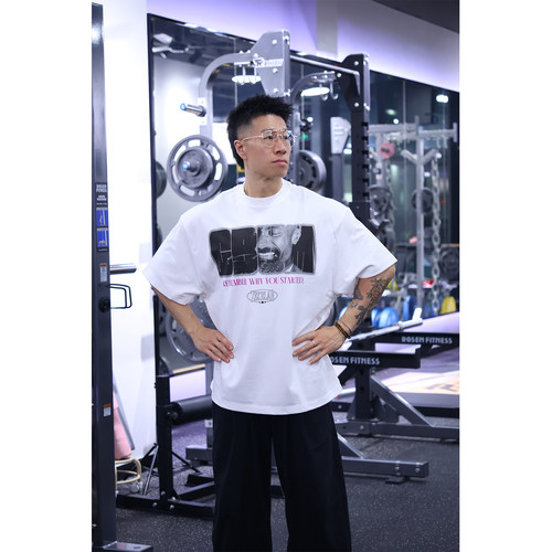 蜂窝凉感宽松落肩短袖