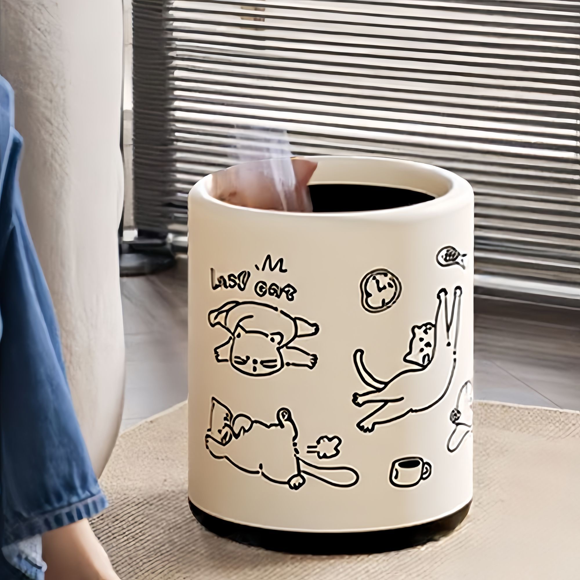 垃圾桶2025新款家用高颜值大号大容量客厅卧室宿舍卫生间厨房厕所