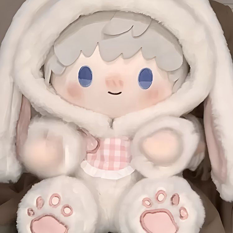 40cm坐姿娃衣可爱衣服兔毛