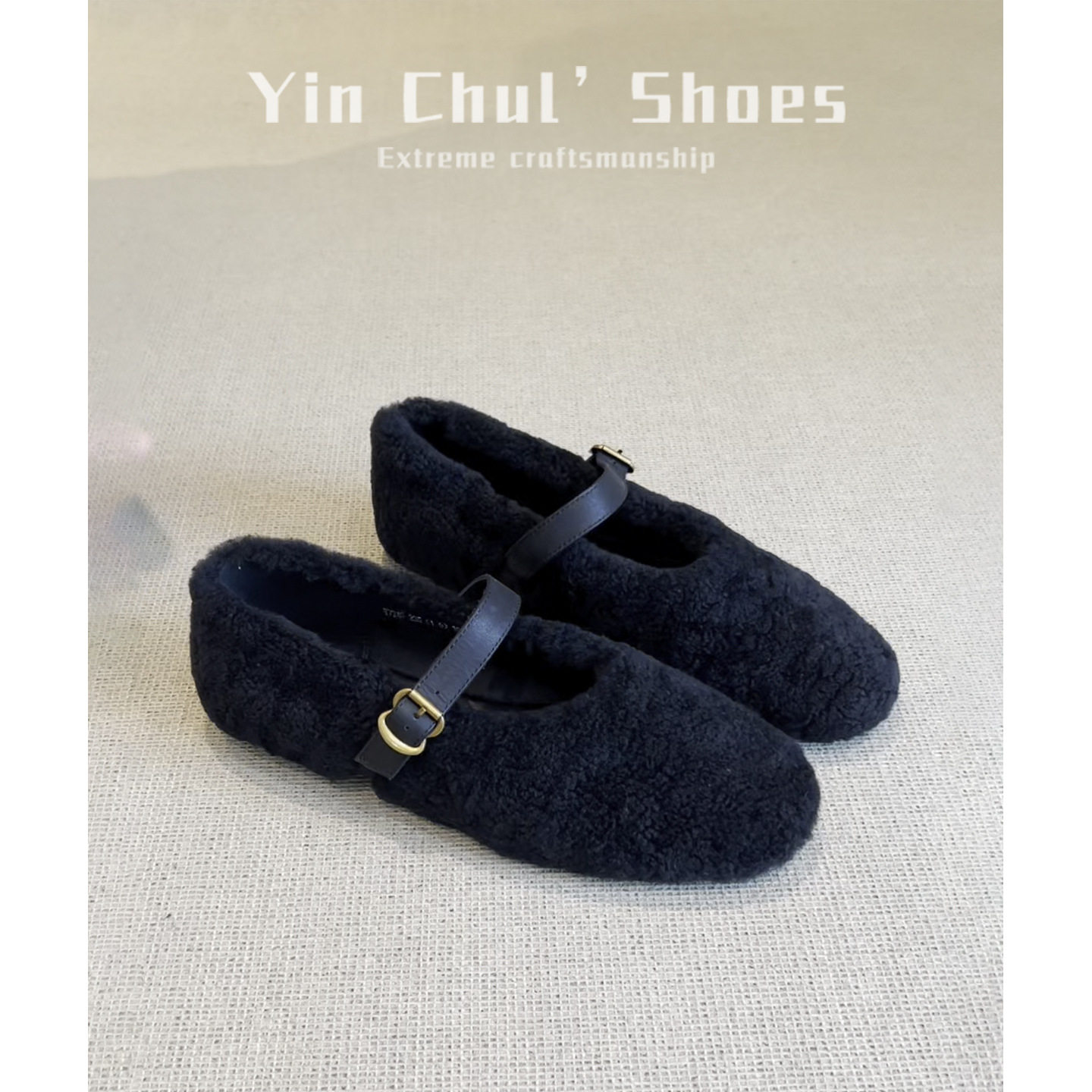 【秒发】黑色加绒毛毛鞋女冬保暖棉鞋复古平底单鞋女玛丽珍鞋,女鞋,玛丽珍鞋,淘宝优惠券,粉丝福利购,淘宝优惠卷