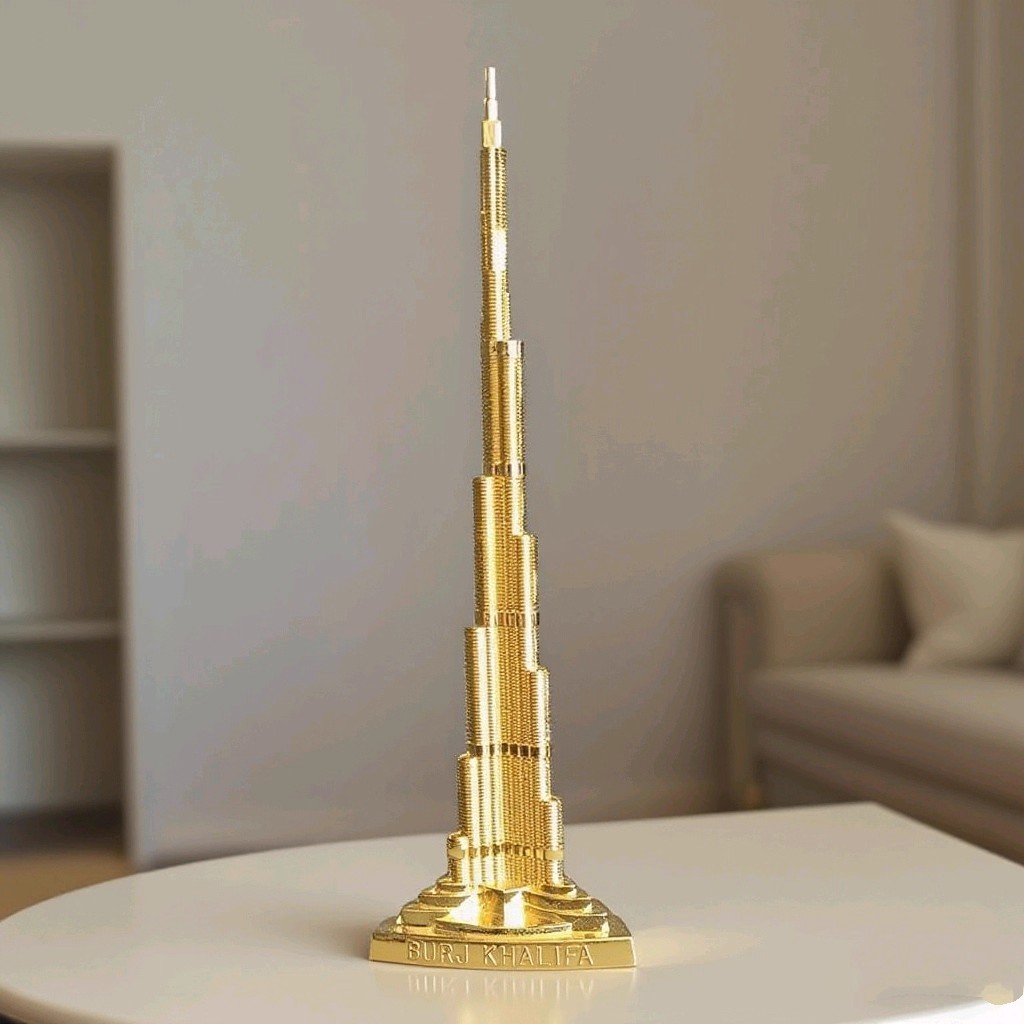 迪拜哈利法塔模型念品摆件大迪拜塔哈利法塔金属哈利法塔建筑模型