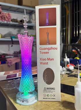 旅游纪念品大号广州塔模型发光小蛮腰上海东方明珠塔七彩闪灯礼物