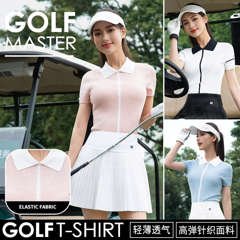 PGM2025高尔夫女装春夏Polo上衣