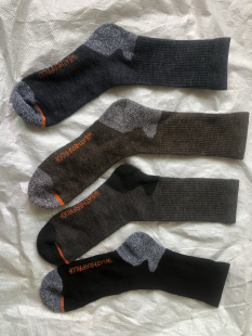 WEATHERPROOF高筒秋冬保暖日常户外徒步登山运动袜子羊毛袜四双装