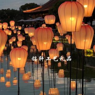 孔明灯笼天幕灯笼灯光节灯会庙会灯展游乐园公园商场防水冬瓜灯笼