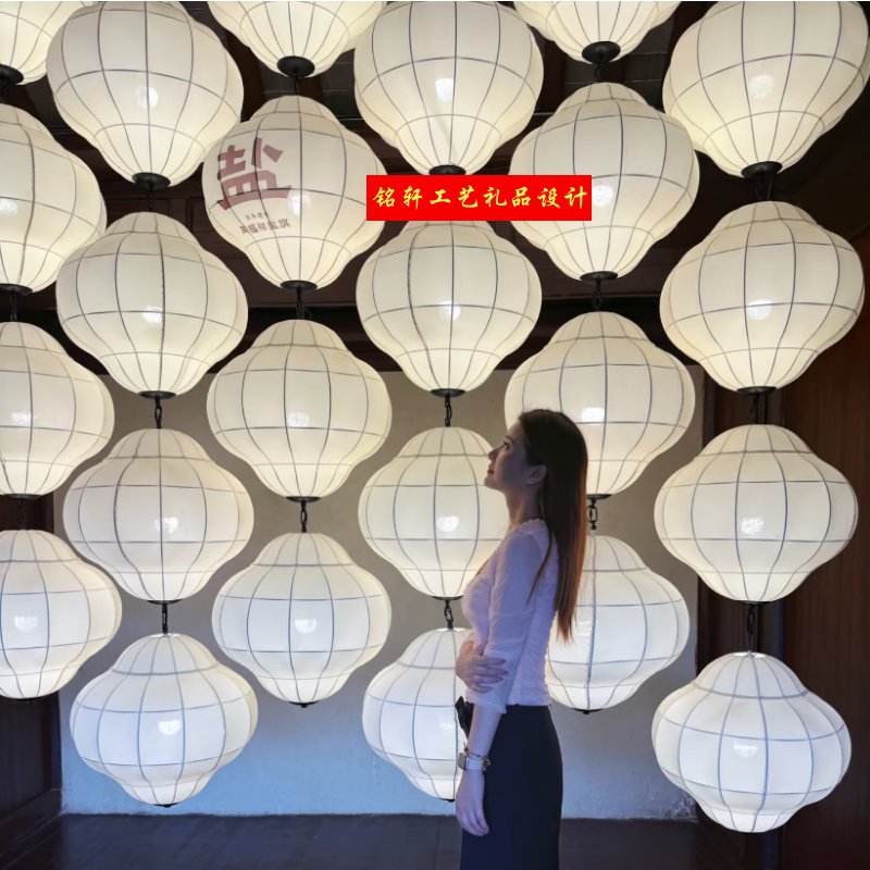 新中式渐变色定制灯笼图片
