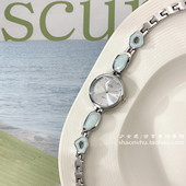 女生高颜值显白手表女学生初高中ins风手链女款 轻奢小众女表防水