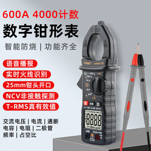 兴泓维语音播报600A钳形表