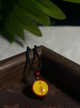 2026丙午马年本命年齐天大圣朱砂唐卡吊坠男女饰品挂件颈饰毛衣链