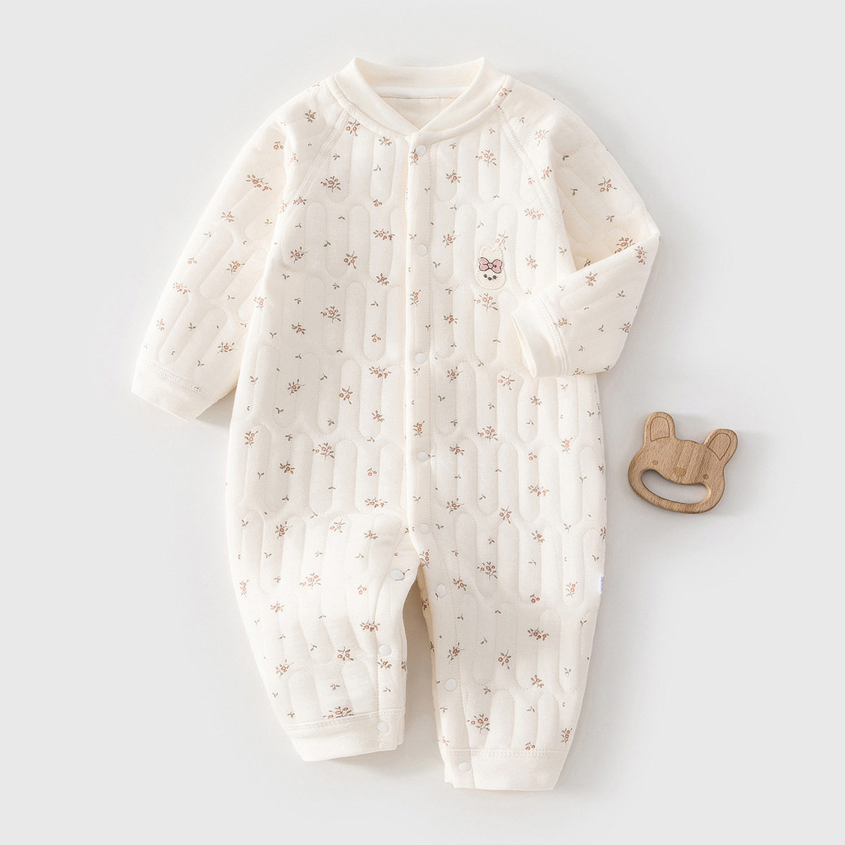 婴儿夹棉连体衣男女宝宝秋冬季婴幼儿居家保暖纯棉打底哈衣外出服,童装/婴儿装/亲子装,连身衣/爬服/哈衣,淘宝优惠券,粉丝福利购,淘宝优惠卷