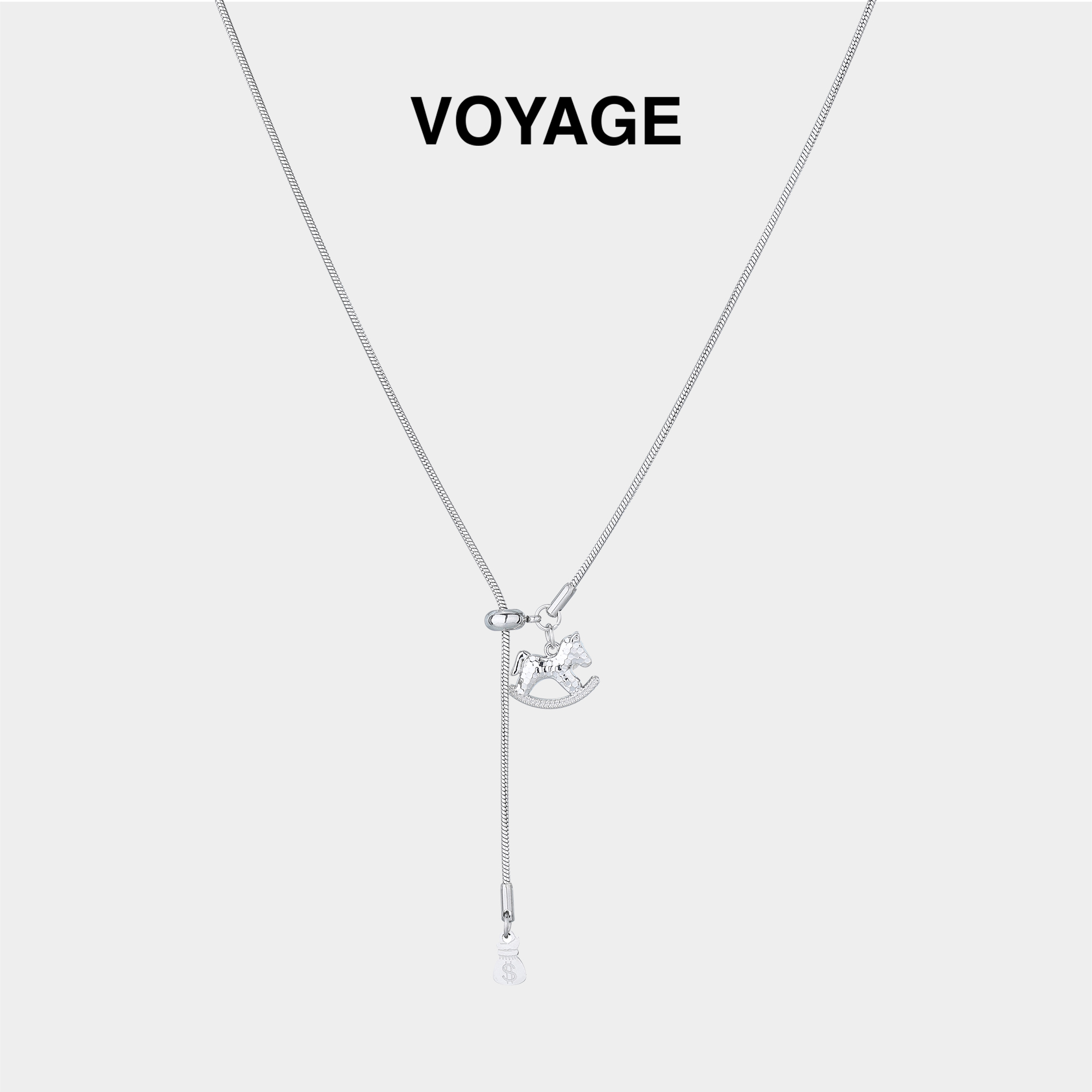 马上有钱长款项链本命年毛衣链女