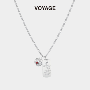 恋与深空游戏周边夏以昼同款 挂脖配饰 苹果吊坠夏日小项链钛钢长款