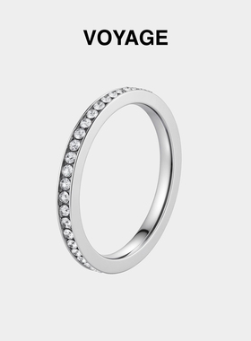 满天星钛钢戒指女生指环女食指戒