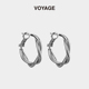 VOYAGE圆圈耳环小众设计感耳圈气质名媛耳饰女冷淡风耳扣简约耳钉