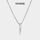 VOYAGE子弹吊坠项链男潮百搭链子男款 配饰 潮牌高级感轻奢小众男士