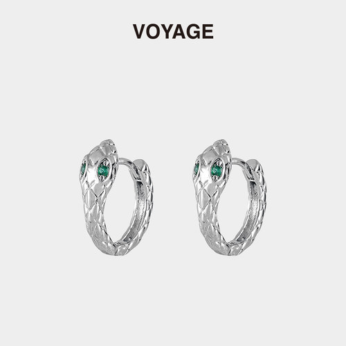 VOYAGE蛇形耳环个性小众设计
