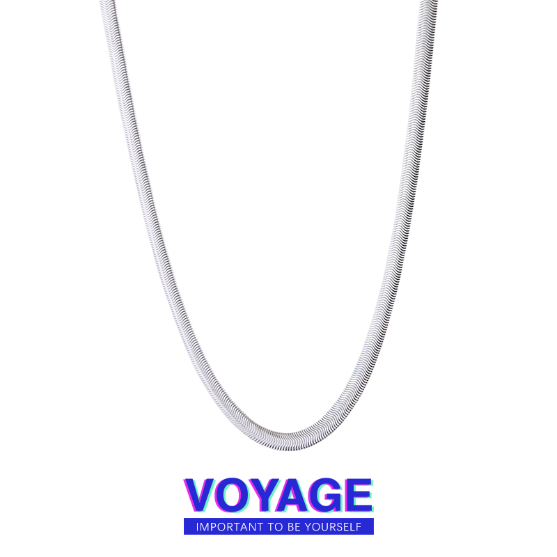 VOYAGE小众钛钢蛇骨链