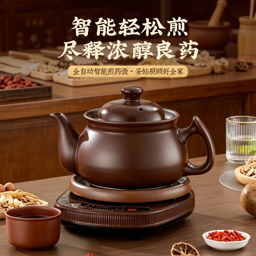 全自动煎药壶熬药砂锅电煎中医药煲紫砂中药壶家用大容量分体药罐