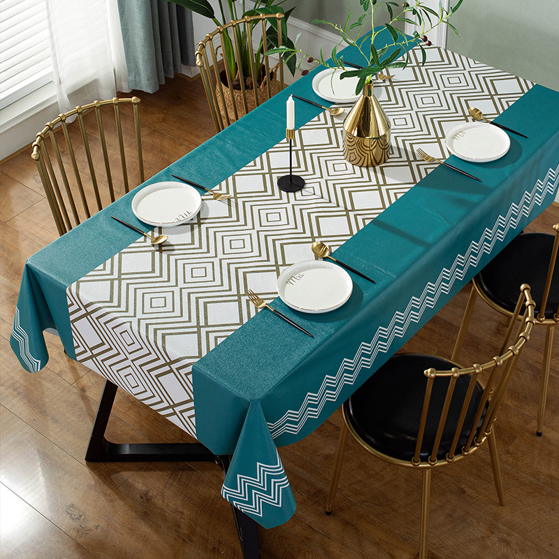 桌旗桌布防水防油防烫pvcins北欧