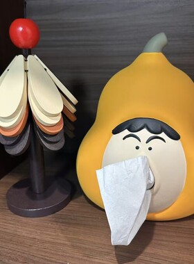高颜值阿呆纸巾盒梨子造型趣味