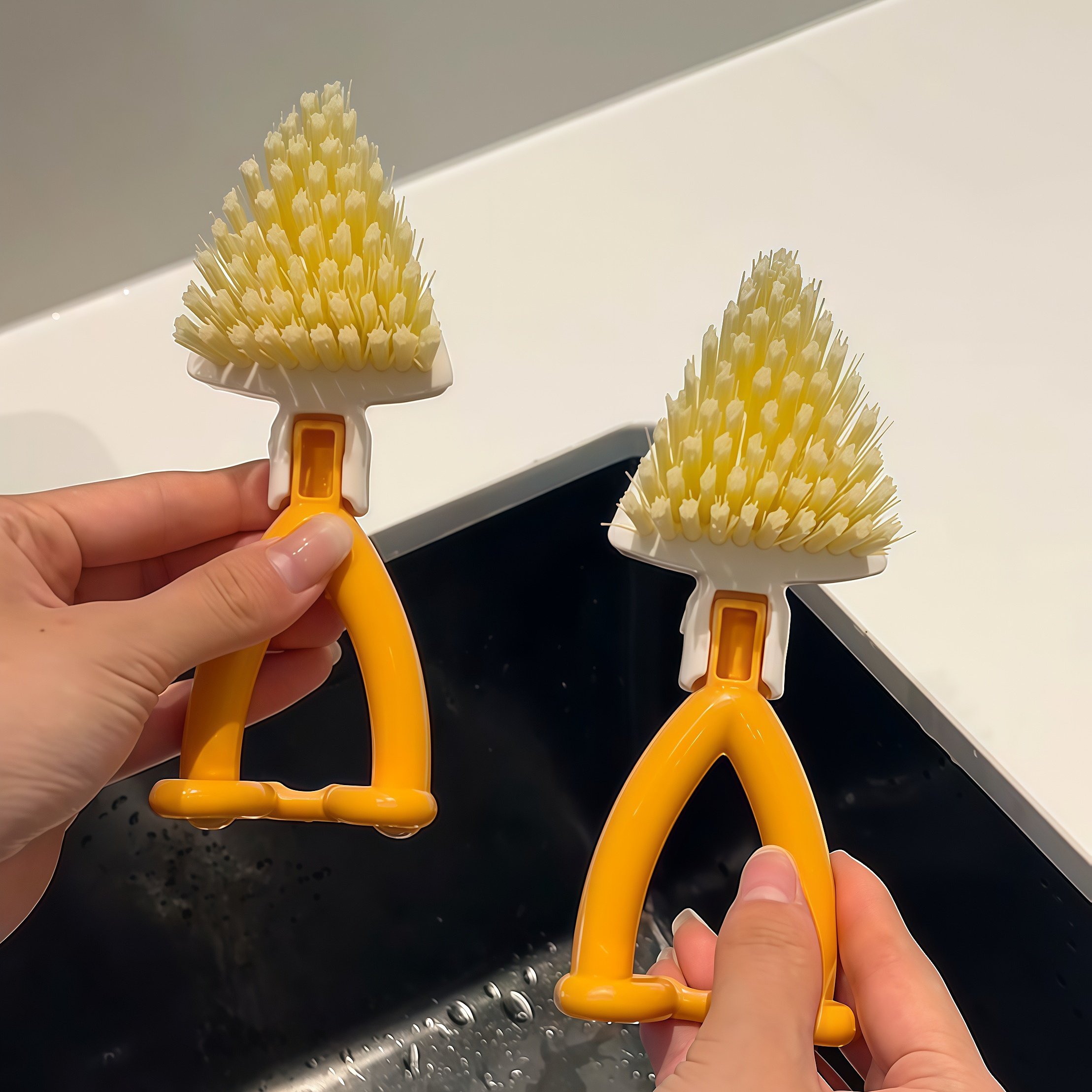 【厨房好物】可折叠三角刷边角缝隙清洁刷浴室槽卫生间可站立刷子,家庭/个人清洁工具,缝隙刷,淘宝优惠券,粉丝福利购,淘宝优惠卷