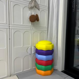 儿童2025新款玩具小红书同款踏脚石过河石幼儿园早教平衡训练彩虹