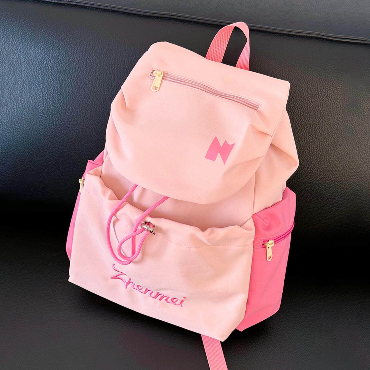 学生通勤包女生双肩包ins小众大学生高中初中旅行大容量轻便包