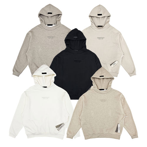 现货23SS云系列Essentials连帽卫衣潮牌高街宽松纯棉帽衫男女秋冬