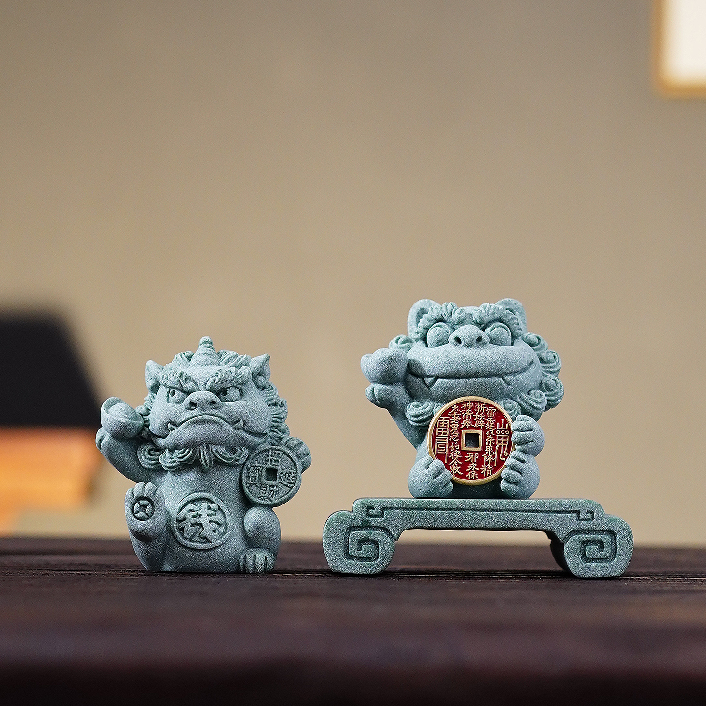 国潮招财貔貅创意山鬼发钱摆件