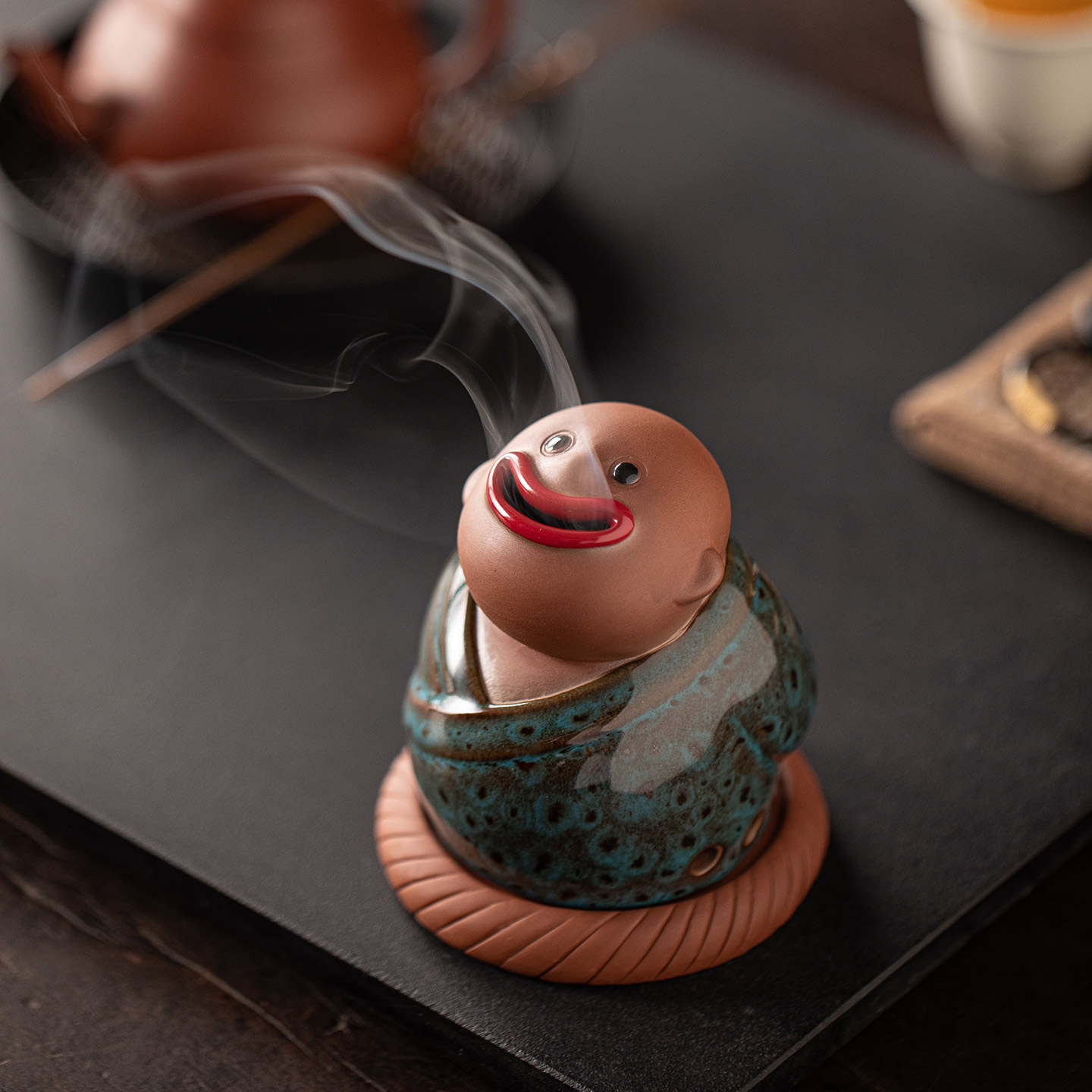 创意礼品小和尚香插香炉