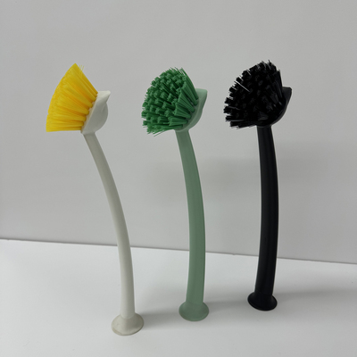 林妮格刷子家用厨房洗盘刷带吸盘洗碗刷长柄洗锅清洁刷杯刷带吸盘