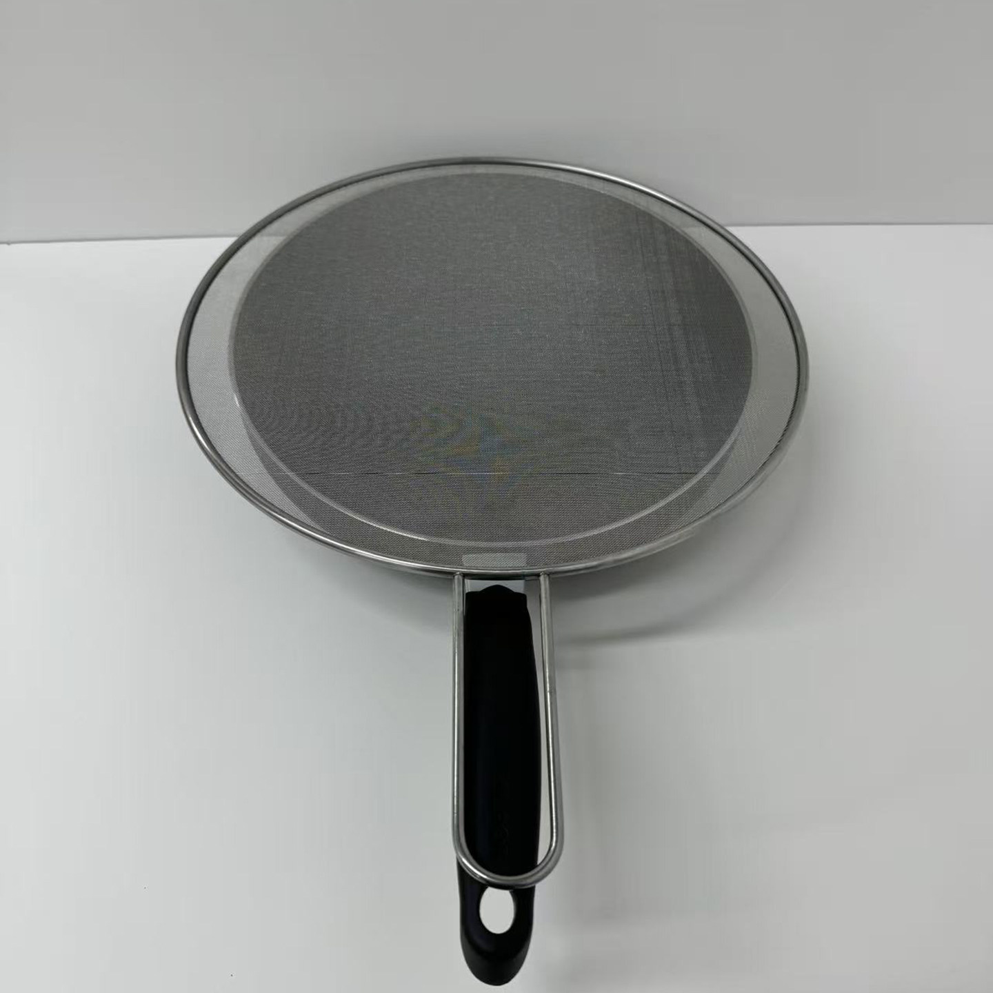 不锈钢防油溅锅盖圆形厨房家用带手柄防油爆网漏防溅网油隔沥水罩