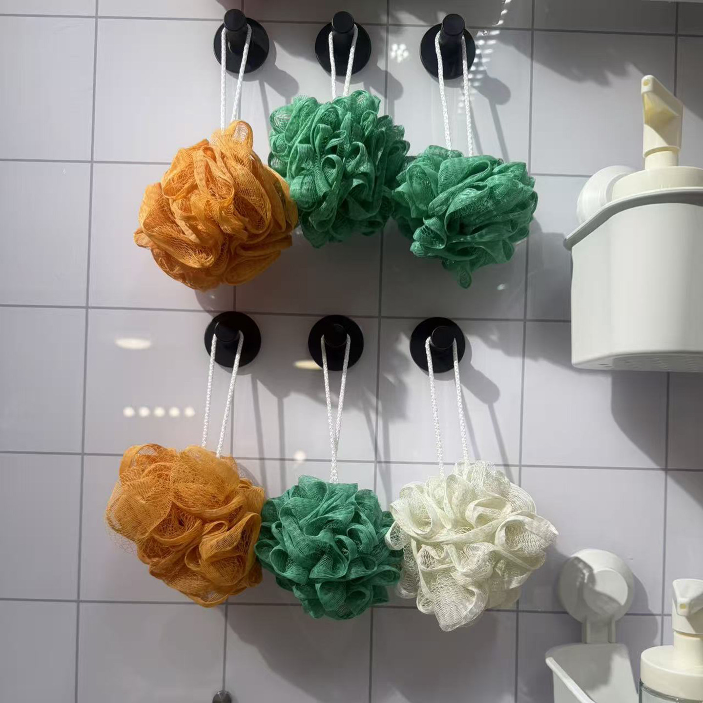 宜家 奥安比沐浴球3件 洗澡用沐浴花浴球 泡泡球 擦澡球 国内代购