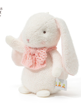 海湾兔Bunnies 围巾小兔小熊可爱毛绒玩偶公仔娃娃安抚系生日礼物