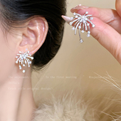 新年烟花耳钉女款 不一样 烟火 轻奢小众精致耳饰超好看独特配饰