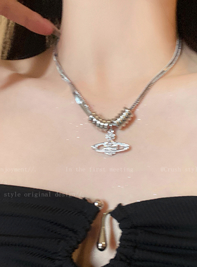 西太后锆石吊坠项链女