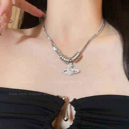 西太后锆石吊坠项链女