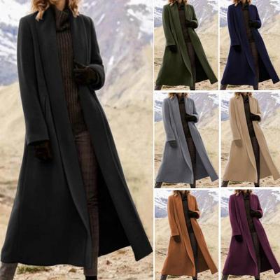 women sleeves winter length coat overcoat calf cardigan